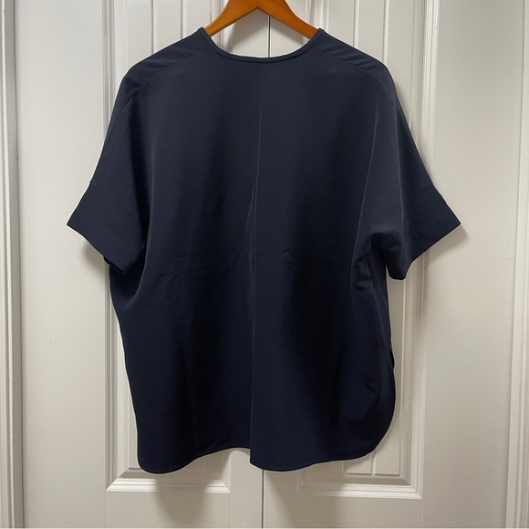 Oak + Fort Tunic Blouse Navy – XS - Picture 3 of 10